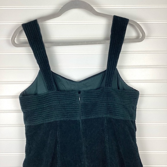 MADEWELL  Corduroy Sweetheart Mini Dress Ancient Forest Green Size 6 - Picture 7 of 11